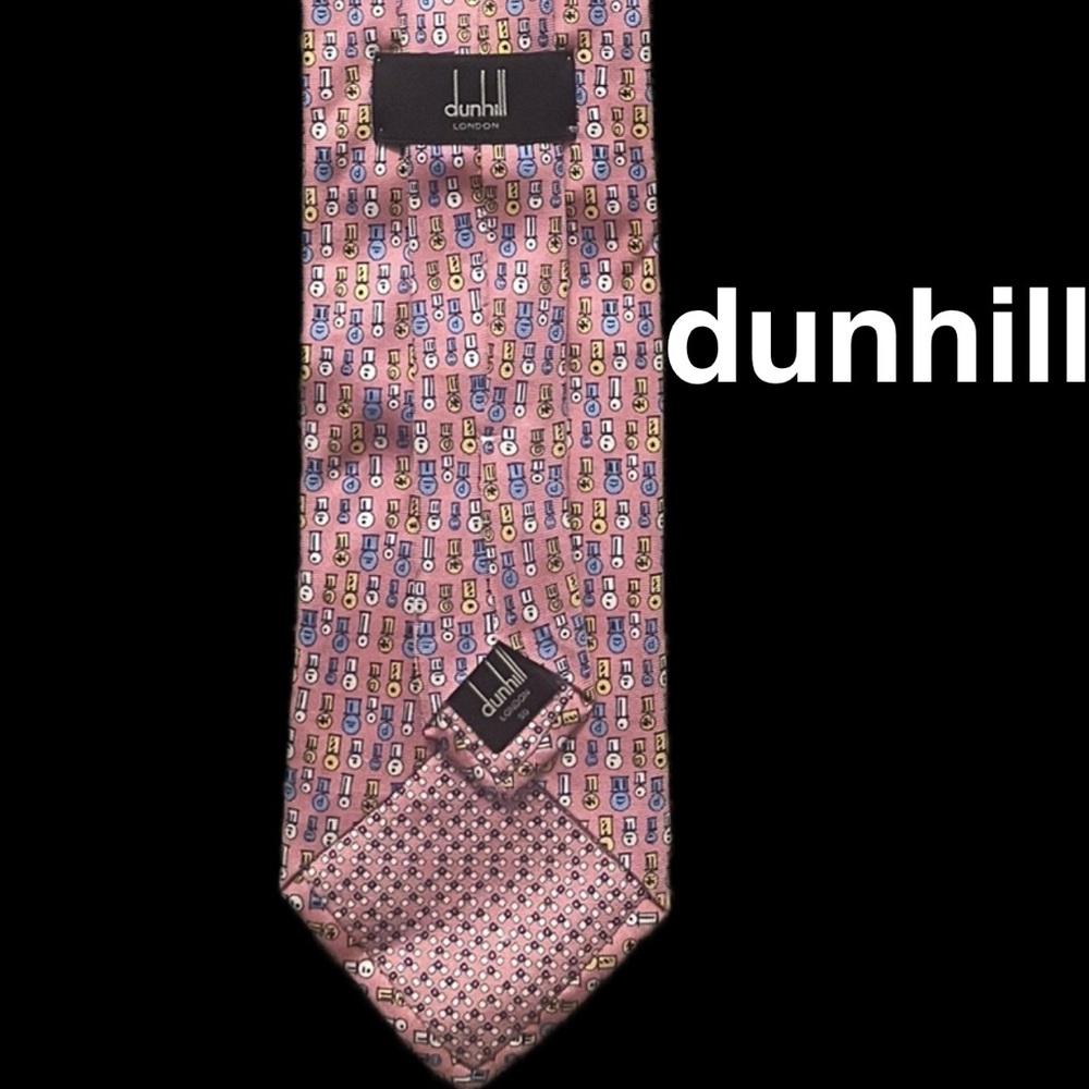Dunhill Silk Necktie pink